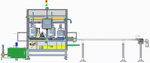 Aligning roller bearing rust prevention machine