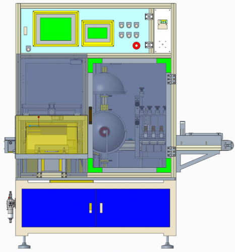 Aligning roller bearing paper box inkjet testing machine