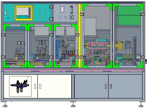 Máquina de inspección multifunción de anillo