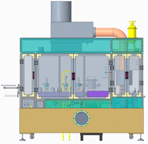 Máquina de limpieza de producto terminado